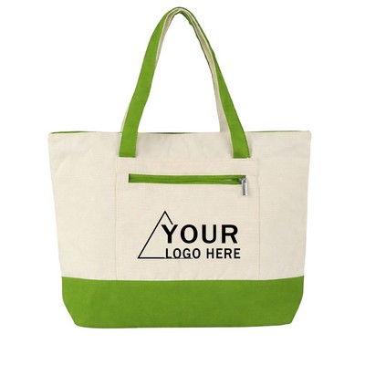 Large Capacity Canvas Tote Bag 14 Oz Canvas Durable Carry
