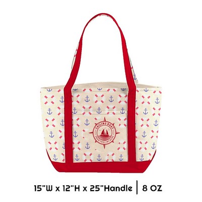 Sublimation 12 oz Poly Canvas Tote Bag - 15"W x 12"H x